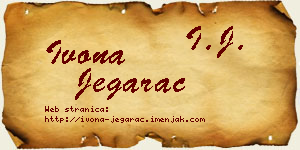 Ivona Jegarac vizit kartica